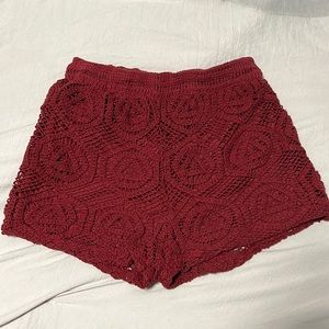 Zara crochet shorts